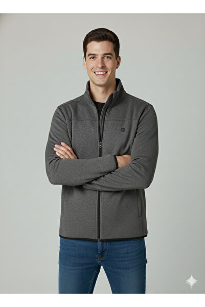 Butik Hakim Yaka Fermuarlı Erkek ceket