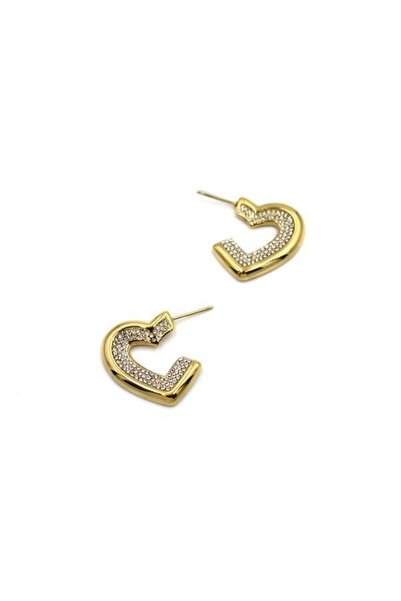 MENESSA Heart Earrings - Gold