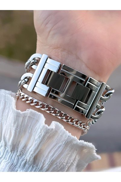 Ferrucci Chain Design Steel Cord 30 Mt Water Resistant Women's Wristwatch+Bracelet Fr.F043649.F5