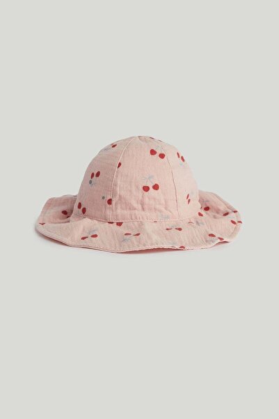 MOTHERCARE قبعة شمسية وردية اللون بعامل حماية من الشمس 50+