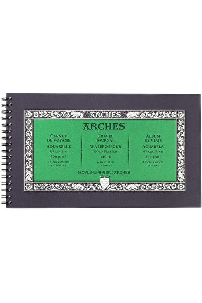 Arches Watercolor Sketchbook 100% Cotton White Natural