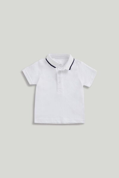 MOTHERCARE White Polo Shirt