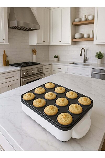 HOME MASTER صانعة الفطائر والمصابيب الكهربائية HM-190 - 12 فتحة - 1500 واط