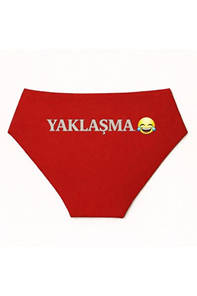 TWINTICKS Women's Red Panties – Fun Text Detail, Special Lingerie for Lovers