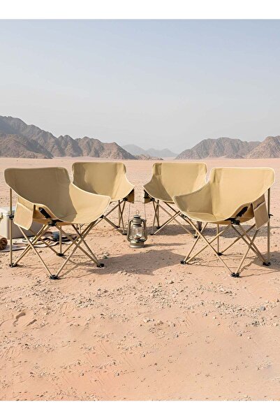 Taimi 4-Portable Folding Camping Chair with Carry Bag & Steel Frame for Beach...