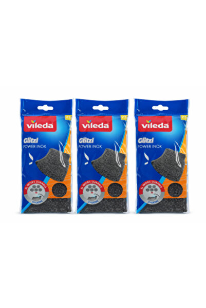 Vileda Set 3 x Glitzi Power Inox