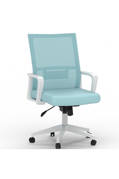 Mahmayi TJ HY-690W Medium Back Mesh Chair White