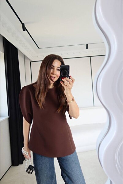 Haticepalas Μπλούζα με σχέδιο μανίκια μπαλόνι