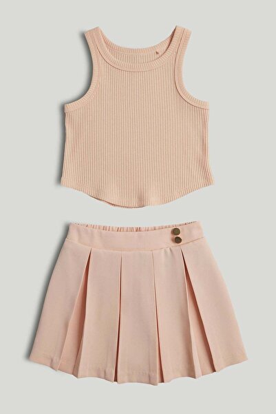 MOTHERCARE Peach Skirt and Top Outfit