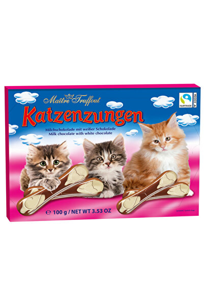 MAITRE TRUFFOUT White Milk Chocolate Cat's Tongue 100g