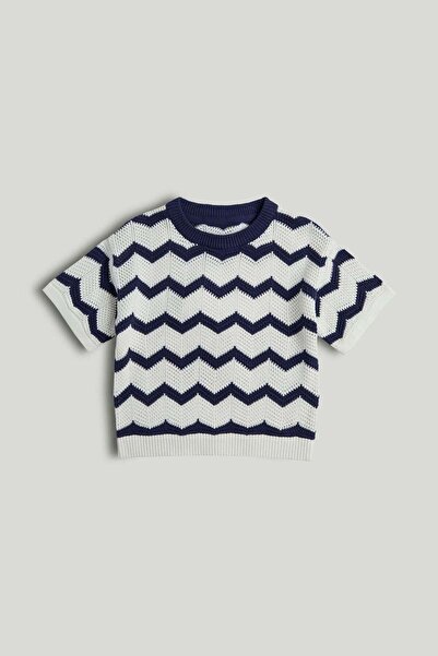 MOTHERCARE بلوزة محبوكة بنمط موجة بحرية