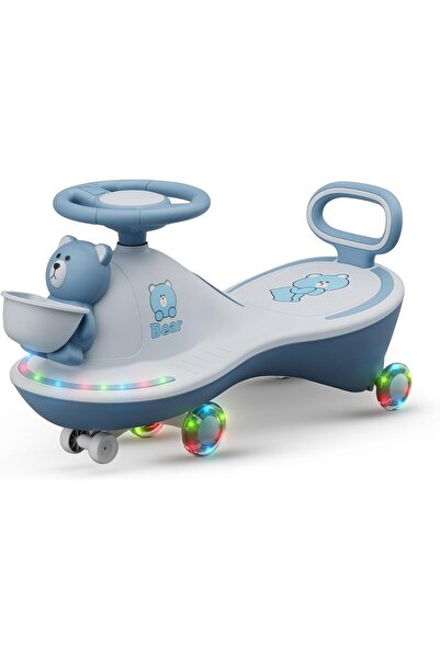 BAYBEE سيارة أطفال قابلة للركوب بعجلات LED