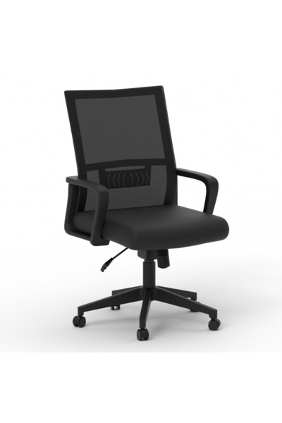 Mahmayi TJ HY-690 Medium Back Mesh Chair Black