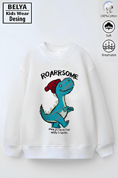 Belya Kids Wear Φούτερ με σχέδιο oversized χαρακτήρων για αγόρια, από βαμβακε...