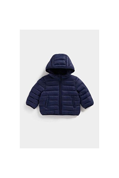 MOTHERCARE Navy Pack-Away Quilted Jacket
