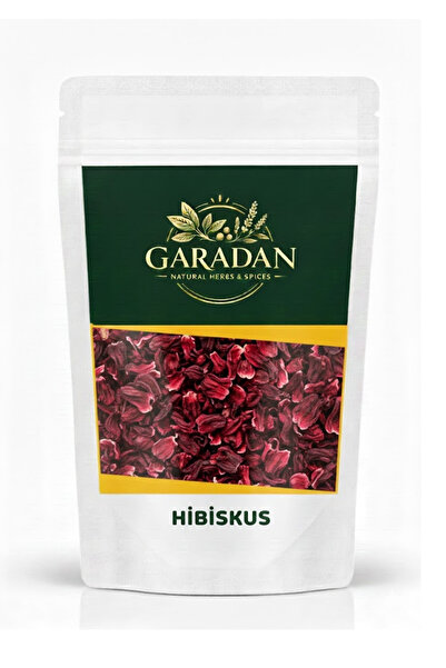 GARADAN Premium Hibiskus Çayı (Hibiscus) – Doğal Kurutulmuş, Elenmiş 120 g