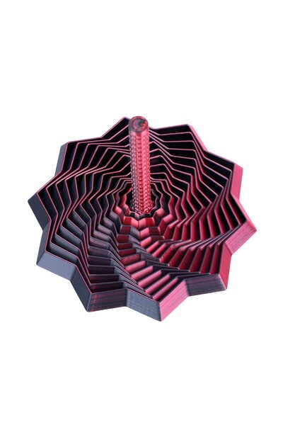 Flippy Decompression Toy, Flippy, 3D Star Model, DuoChrome, Spiral Handle, An...