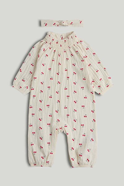 MOTHERCARE Muslin All-in-One and Headband Outfit