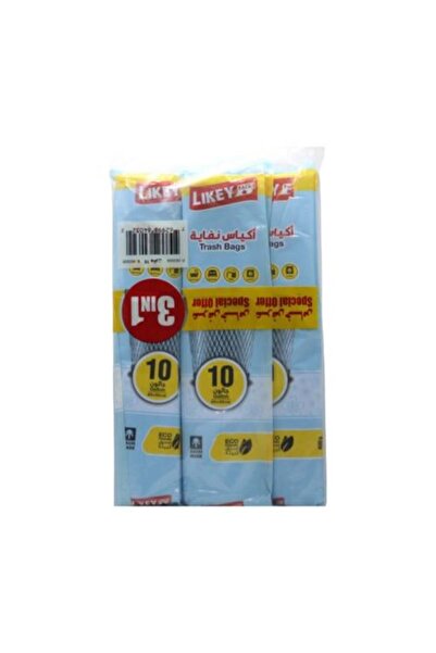 FO أكياس نفايات لايكي، لفة سعة 10 جالون (عبوة من 3 أكياس)