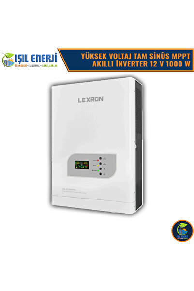 Lexron 12 Volt 1 kW / 1000 Watt Akıllı Solar İnverter | MPPT 60A | 12V/1000W ...