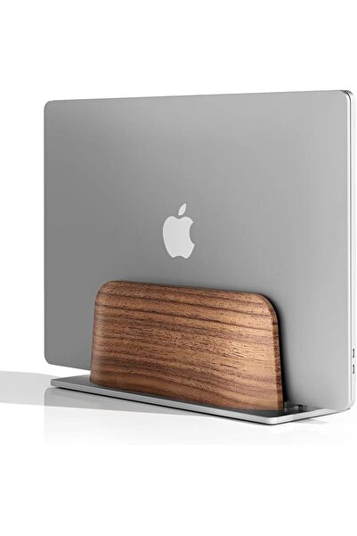 The Bros حامل كمبيوتر محمول عمودي من فيرست ويف - قاعدة توصيل فاخرة من خشب الج...