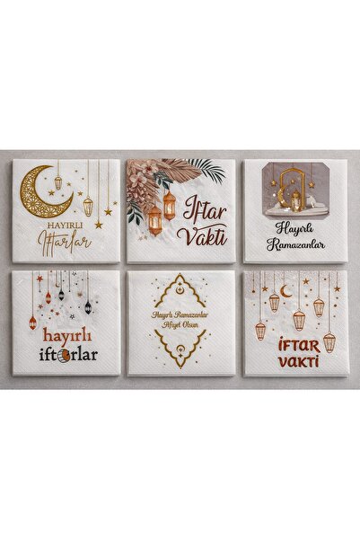 keyfisepet en keyifli sepet Ramazan Temalı Peçete 20 Adet – 6 Farklı Karışık ...