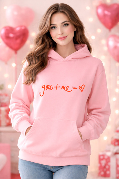 stil x Special for Valentine's Day, Sweatshirt with Hooded Names, Valentine's...