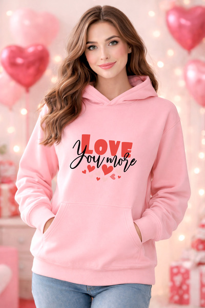 stil x Special for Valentine's Day, Sweatshirt with Hooded Names, Valentine's...