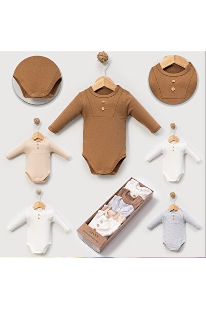 Ozz Baby Newborn Baby Girl 0/3-3/6 Months 100% Cotton K Ribbed Knit Long Slee...