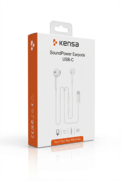 Kensa Usb-C Kulaklık Beyaz