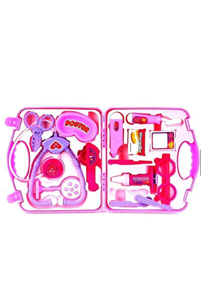 TOPROCKSTORE Oyuncak Pembe Çantalı Kız Doktor Seti