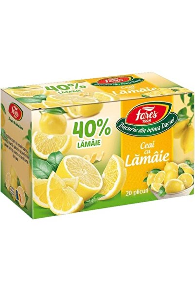 Fares Ceai cu 40% lămâie 20 pliculețe