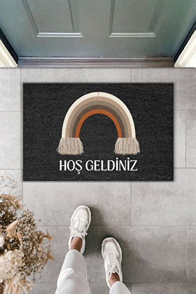 Rugmood سجادة مدخل حديثة بطباعة رقمية - سجادة ترحيب بوهيمية - سجادة أمام البا...