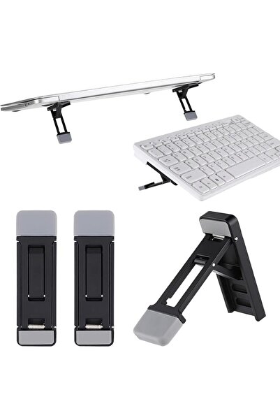 The Bros 2 Pcs Portable Keyboard Riser, Three Tilt Angle Adjustable Foldable ...