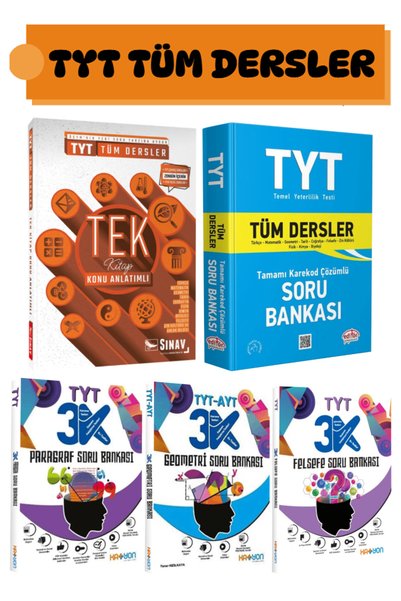 Sınav Yayınları TYT Tüm Dersler Tek Kitap Konu Anlatımlı+ Editör Soru Bankası...