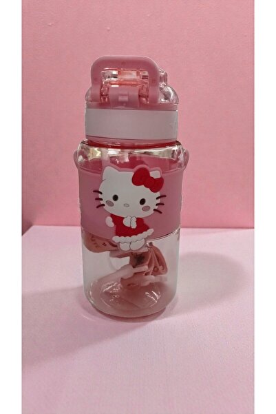 FAMEMUS ACCESSORY Hello Kitty 600 ml İpli Model Kaliteli Koku Yapmaz Matara S...