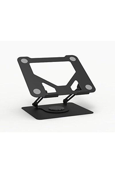 The Bros Adjustable Metal Laptop Stand – 360° Rotating Base, Foldable & Porta...