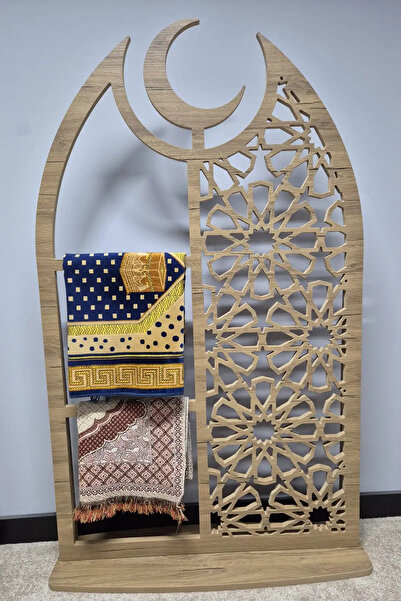 Darga Wood Shop Namaz Seccadelik Kıble ibadet Mihrab Köşesi Dekoratif Motif C...