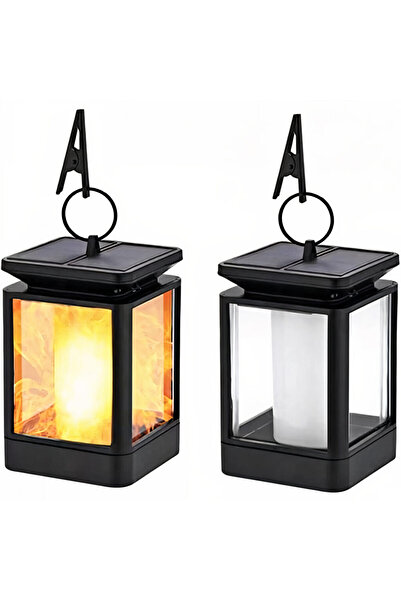 Amigo Solar Flame Effect Lamp for Garden, Mounting Screws Included, 65 cm