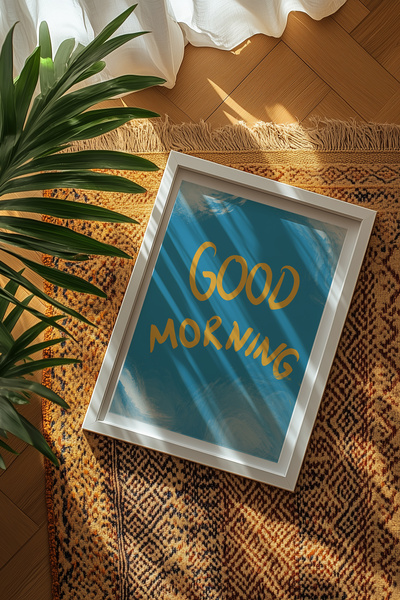 Taranist Kağıt Poster - Good Morning Kahve Posteri - Motivasyon Posteri