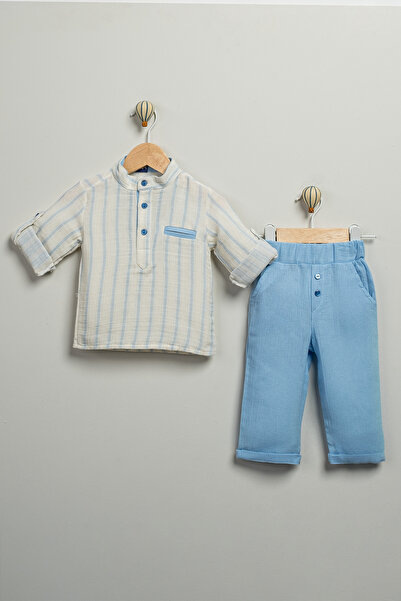 Minitrio 2-Piece Patterned Shirt and Pants Set for Baby Boys & Children