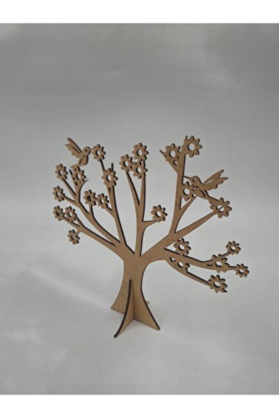 Mu Art Ahşap 10 قطع من سلسلة تصميم الأشجار الخشبية الملونة 1 نشاط فني للمدرسة...