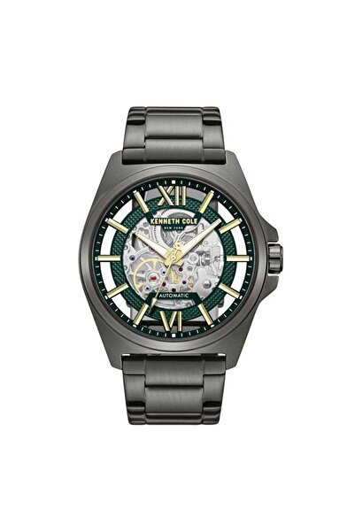 Kenneth Cole New York Pelham Bay Men's 44mm Automatic Watch with Green Dial &...