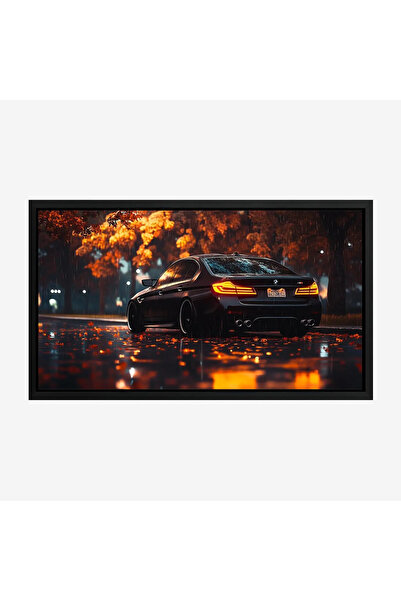 Tajridhome لوحة سيارات - سيارة رياضية - ألوان دافئة - درامي - لوحات فن عصري -...