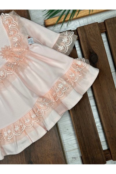 Kids Kingdom Cotton Lace Detailed Baby Girl Dress