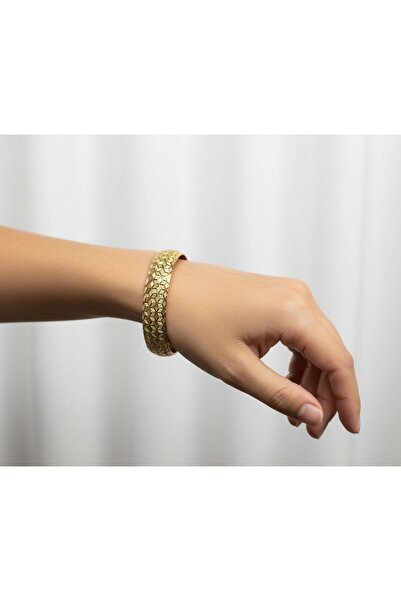 10 gr (GRAM) Kalemli Bal Peteği Şarnel Bilezik 22 Ayar Altın Yatırımlık İşçiliksiz