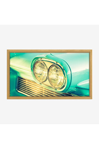 Tajridhome لوحة سيارات - مقدمة سيارة كلاسيكية - ألوان زاهية - مبهجة - لوحات ف...