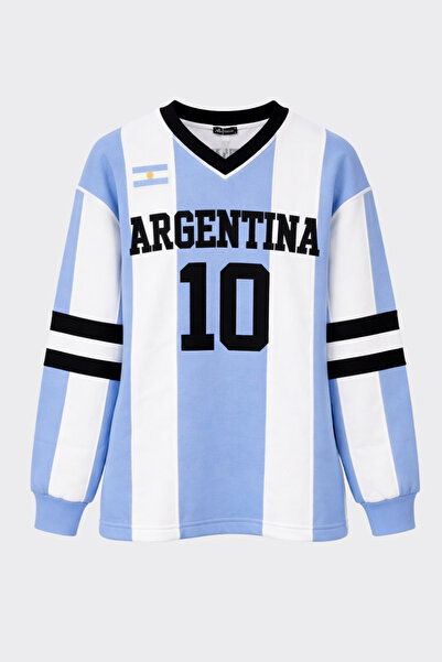 BPM Oversized V-Neck Argentina 10 Sweatshirt