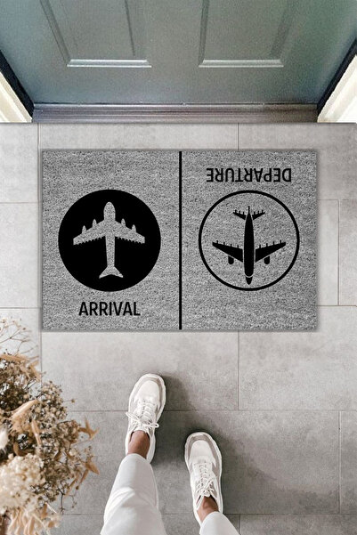 Rugmood سجادة مدخل حديثة مطبوعة رقميًا - سجادة على شكل طائرة - سجادة أمام الب...