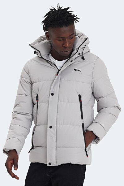 Slazenger Comfortable Water Resistant Men's Coat Beige Coat